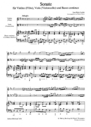 Leclair - Sonata in D for Violin, Viola (or Cello) and Basso Leclair - Sonata in D for Violin, Viola (or Cello) and Basso