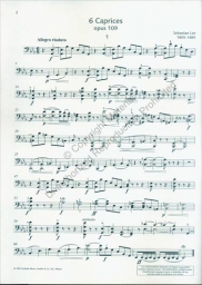 6 Caprices for Cello opus 109