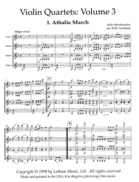 Violin Quartets - Vol. 3 - Score/Parts