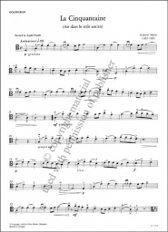 La Cinquantaine pour Violoncelle et Piano