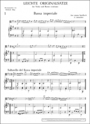 Easy Original Movements for viola and basso continuo