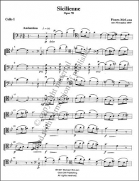 Faure - Sicilienne for Two Cellos and Piano