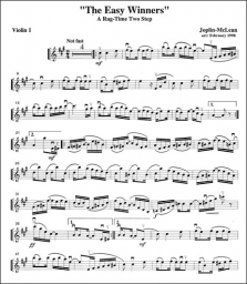 Joplin - The "Easy Winners" for 2 Violins and Piano Joplin - The "Easy Winners" for 2 Violins and Piano