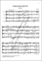 String Quartets, Op. 12, 13 - Score