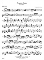 Paganiniana (Variations) for Violin Solo