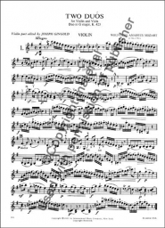 Mozart - Duets, KV 423, 424 for Violin and Viola (INT)