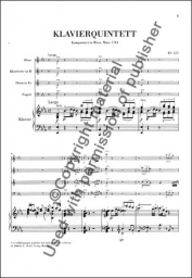 Mozart - Quintet for Piano and Winds, KV 452 - Score (HEN)