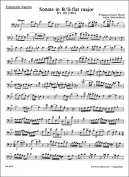 Sonata in B-flat major for cello and piano K. 292