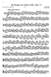 40 Etudes for Solo Cello, Opus 73