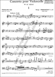 Prokofiev - Cello Concerto in E minor, Op. 58 (B&H) Prokofiev - Cello Concerto in E minor, Op. 58 (B&H)