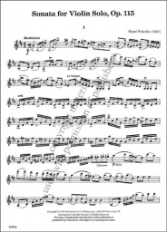 Sonata for Violin Solo, Op. 115