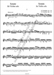 Prokofiev - Sonata for Solo Violin, Op. 115 (SIK)