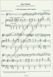 Prokofiev - Three Pieces from Romeo and Juliet for Violin (SIK)