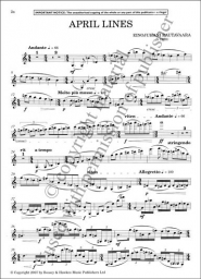 April Lines for violin & piano