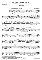 Rorem - Violin Concerto (B&H)