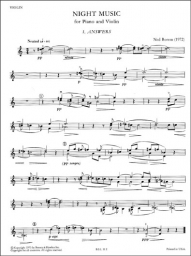 Rorem - Night Music for Violin and Piano (B&H)