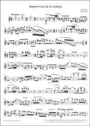 Rota - Improvviso in D minor for Violin and Piano (SCHOTT)