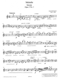 Melodie opus 3/1 Violine und Piano Melodie opus 3/1 Violine und Piano