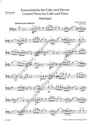 Concert Pieces for Cello and Piano
