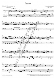 Sonata for Violoncello and Basso Continuo, G Major Sonata for Violoncello and Basso Continuo, G Major