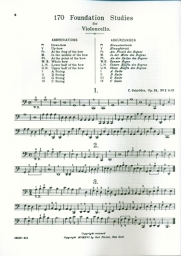 170 Foundation Studies for Violoncello, Volume 1