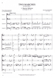 Schubert - Two Marches for Four Cellos