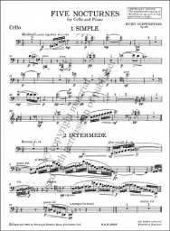 Five Nocturnes for Cello and Piano, Op. 10b