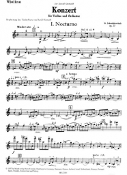 Concerto No. 1 Op. 77 for Violin and Piano