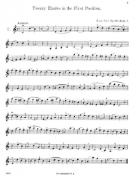 Sitt - Etudes for Violin Op. 32, Book 1 (SCHIR)