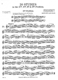 Sitt - Etudes for Violin Op. 32, Book 2 (FISCH)