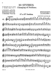 Sitt - Etudes for Violin Op. 32, Book 3 (FISCH)