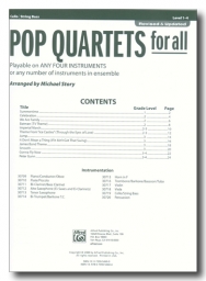 Pop Quartets for All - Cello/Bass