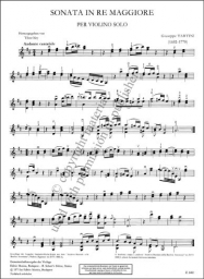 Tartini - Sonata for Solo Violin in D Major (SCHOTT)