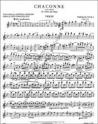 Vitali - Chaconne in G minor for Violin and Piano (INT)