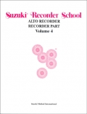 Suzuki Recorder School - Alto Recorder - Volume 4 - Book