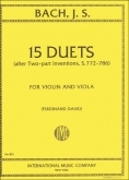 15 Duets after Two-part Inventions, S.772-786