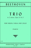 Trio in C minor, Op. 9 No. 3 - Parts