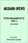 String Quartet, Op. 3 - Parts
