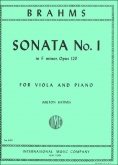 Sonata No. 1 in F -, Op. 120
