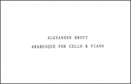 Arabesque for Cello and Piano
