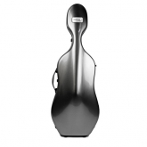 Bam Hightech Compact Cello Case - Silver Carbon