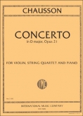Concerto in D major, Op. 21 for Violin, String Quartet and Piano