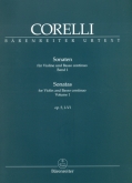 Sonatas for Violin and Basso Continuo Vol1- Op 5, I-VI