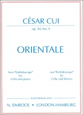 Cui - Orientale from Kaléidoscope for Cello and Piano (SIM)