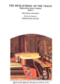 High School of the Violin: Eighteenth-Century Sonatas - Book 1