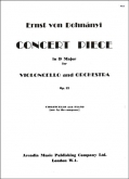Dohnányi - Concert Piece in D major, Op. 12 for Cello and Piano