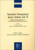Sonates françaises pour violon vol. II