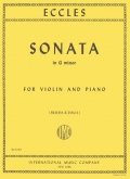 Eccles - Sonata in G minor for Violin and Piano (INT)