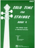 Solo Time for Strings Book 4 - Bass