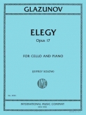 Glazunov - Elegy Op. 17 for Cello and Piano (INT)